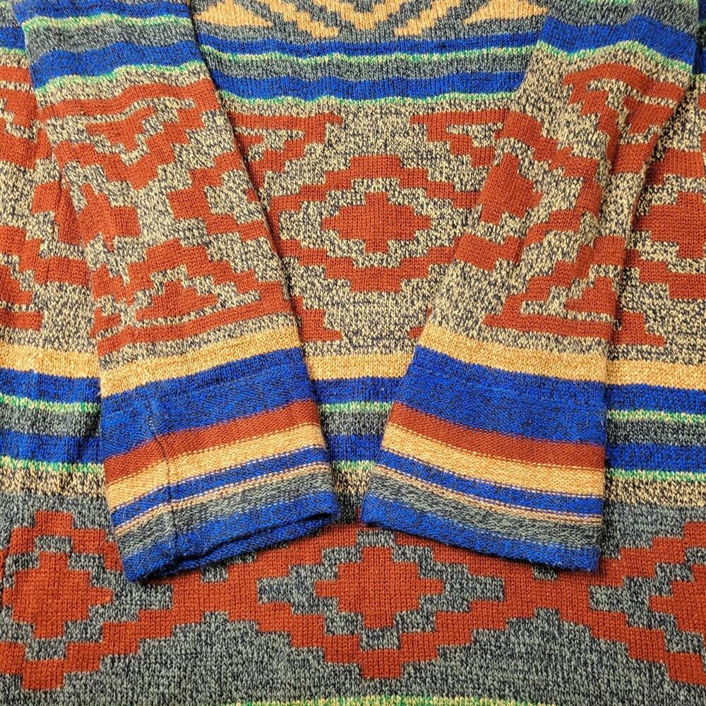 Cable & Gauge Long Southwestern Style Cardigan Sweater size Medium - Picture 4 of 15